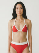 AMORA (Red & White) Top